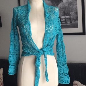 Escio Crochet Cardigan. S. Like New